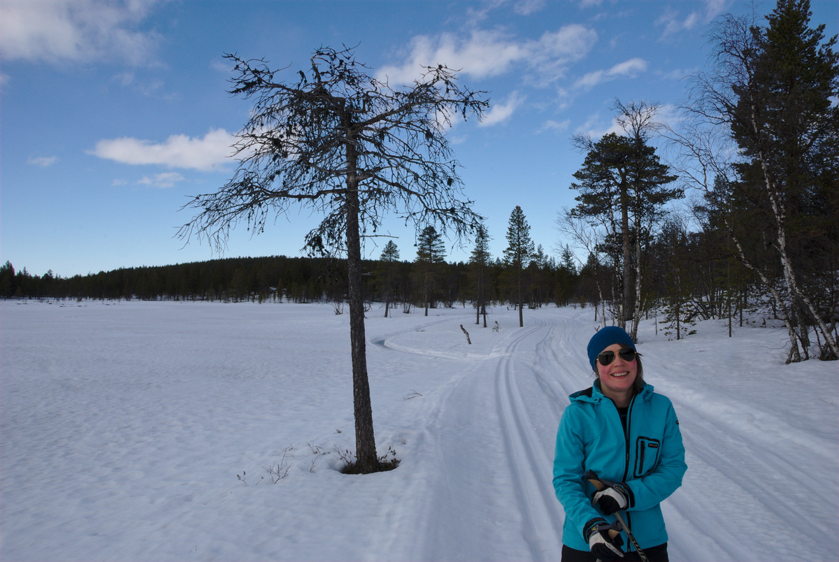 Skiing to Rautujärvi