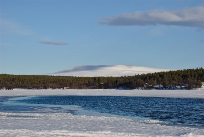Lake Ounasjärvi and the Pyhäkero fell