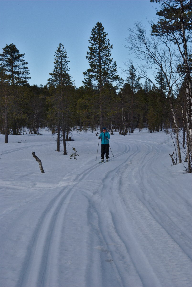 Skiing to Rautujärvi