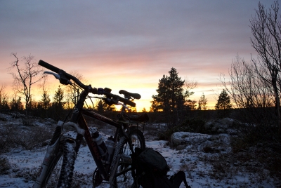 Bike in the Sunset