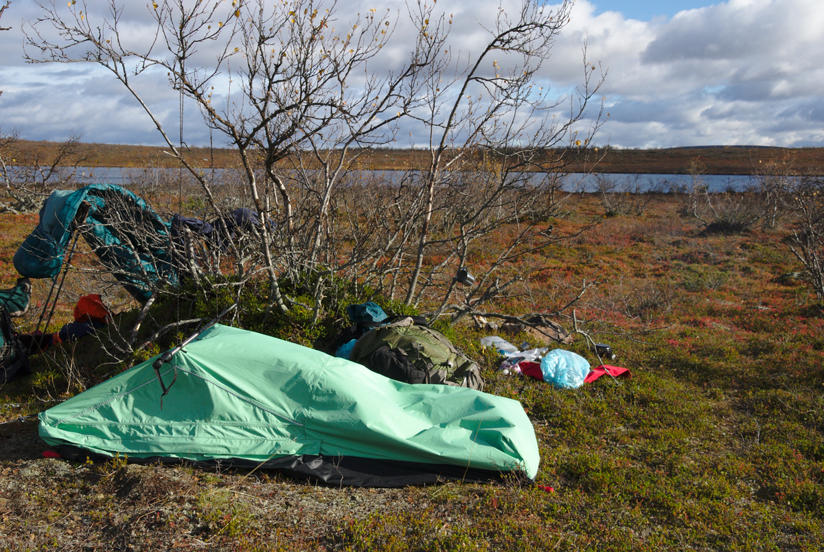 Campsite at Ragatjávrrit