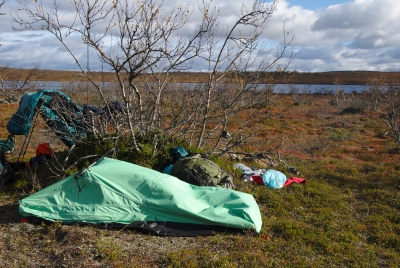 Campsite at Ragatjávrrit