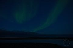 Northern lights and shooting star