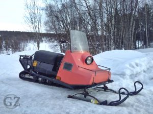 old snowmobile